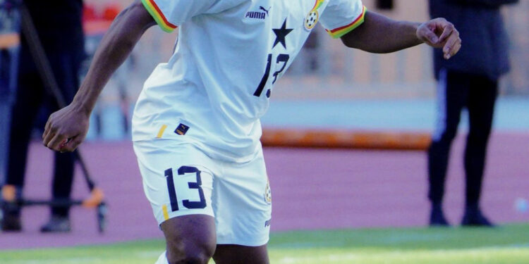 “Good to be back with the boys” – Tariq Lamptey reacts after marking Black Stars return