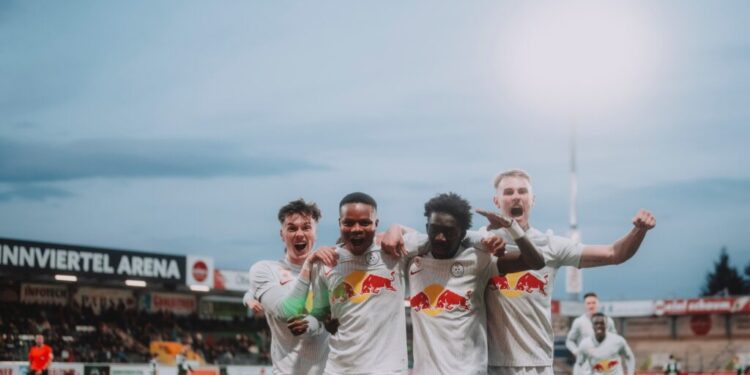 Lawrence Agyekum on target as FC Liefering fall to Ried in Austrian Bundesliga 2