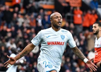 Ghana captain Andre Ayew scores again for Le Havre against Clermont Foot