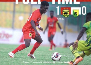 GPL Match Report: Asante Kotoko secures narrow victory over Gold Stars to move second