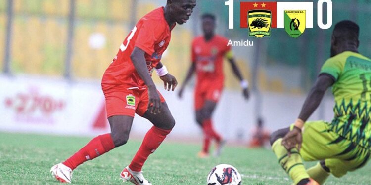 GPL Match Report: Asante Kotoko secures narrow victory over Gold Stars to move second
