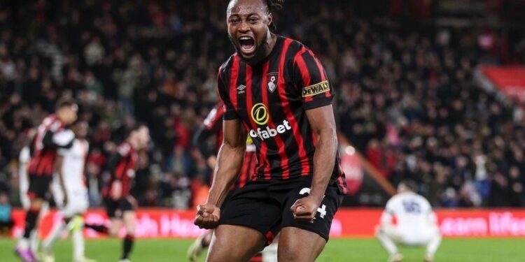 VIDEO: Watch Antoine Semenyo’s TWO GOALS for Bournemouth against Luton Town