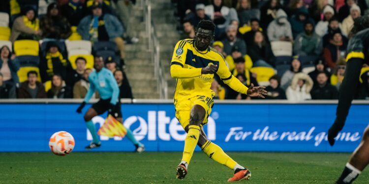 Ghanaian forward Forster Ajago scores brace in Nashville SC’s CONCACAF Champions Cup debut