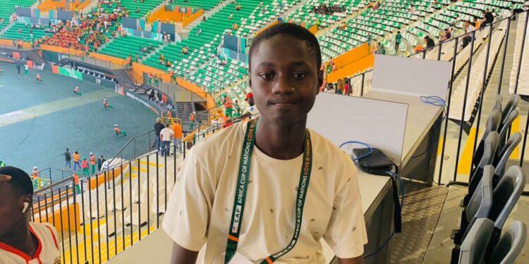 Meet the 15-year-old Ghanaian Journalist who covered the 2023 AFCON