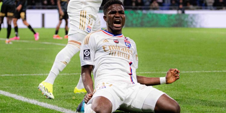 Ghana’s top talent Ernest Nuamah on target for Lyon in French Ligue 1