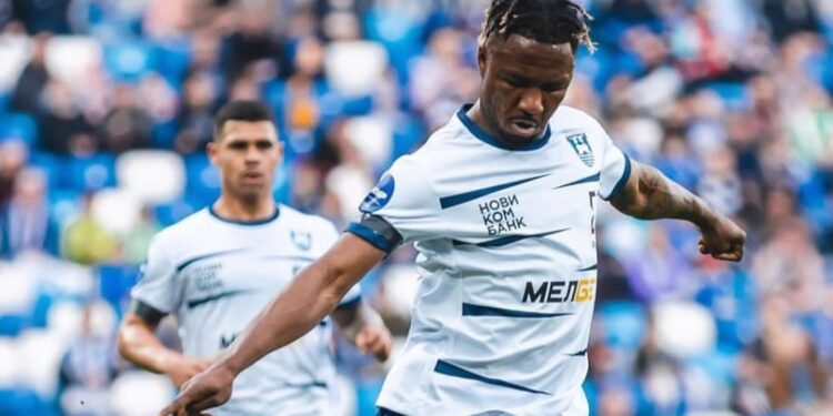 Ghana star Joel Fameyeh picks up bad injury in Baltika’s game against Nizhny Novogorod