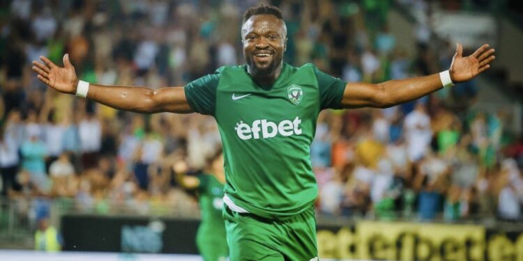 Bernard Tekpetey bags brace in Bulgaria First Professional League