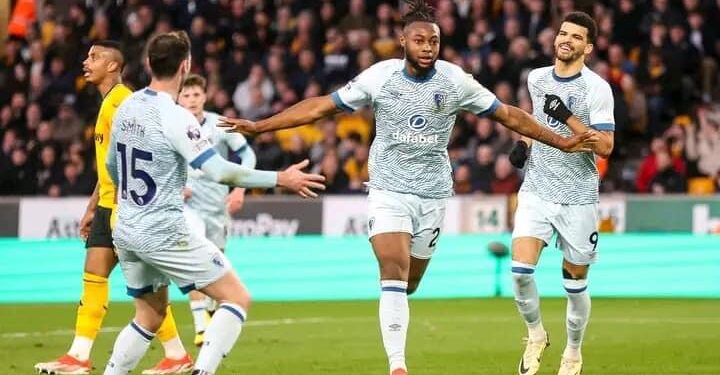 Antoine Semenyo on target again as Bournemouth gets back to winning ways with 1-0 win over Wolves