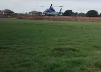 Helicopter makes emergency landing at Hearts of Oak training complex at Pobiman