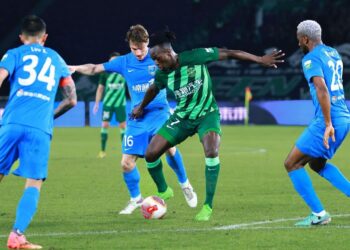 Ghanaian forward Deabeas Owusu-Sekyere scores as Zhejiang Professional thump Nantong Zhiyun