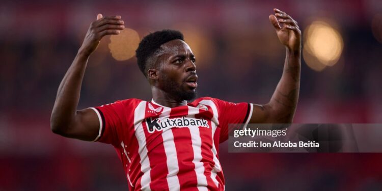 Ghana’s Black Stars forward Inaki Williams set to miss Athletic Bilbao’s final La Liga game this weekend through injury