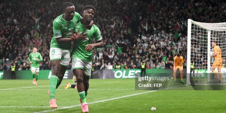 Ghanaian defender Dennis Appiah shines as St Étienne beat Rodez to keep promotion dreams alive