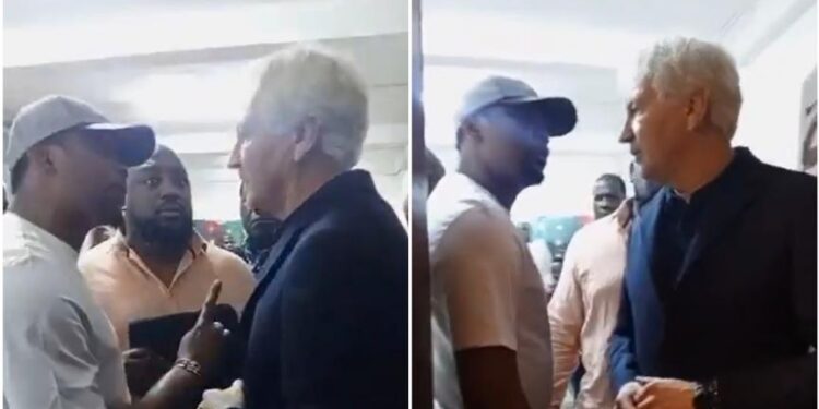 VIDEO: “I am the president, you don’t talk to me like that” – Samuel Eto’o clashes with new Cameroon coach Marc Brys in a heated argument
