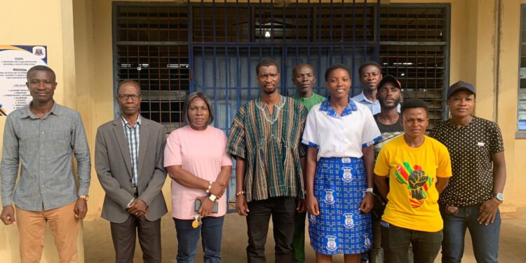 Black Queens: Goalkeeper McCarthy Kerrie donates Football equipment to Kumasi Academy Senior High School