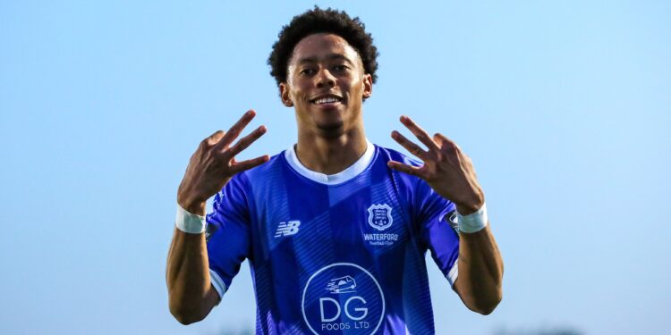 Ghanaian striker Maleace Asamoah scores hat-trick in Waterford FC win against Dundalk in Ireland Premier Division