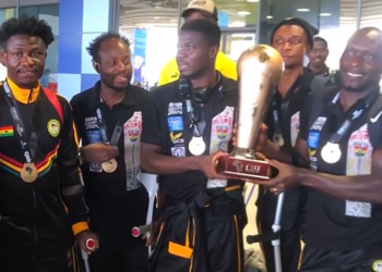 Video: Black Challenge touch down in Ghana after defending AAFCON title