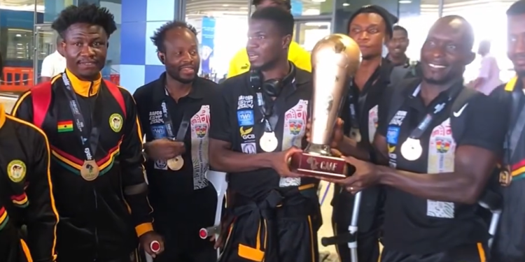 Video: Black Challenge touch down in Ghana after defending AAFCON title