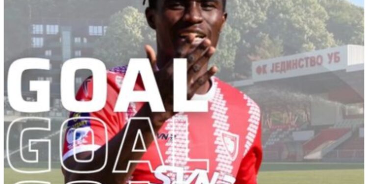 Kwaku Karikari’s goal propels FK Jedinstvo Ub to Victory against RFK Grafičar