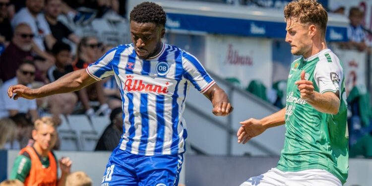Ghana’s Leeroy Owusu assists in Odense BK’s narrow loss to Vejle Boldklub