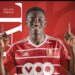 Ghanaian forward Kelvin Yeboah scores for Standard Liège in Belgium