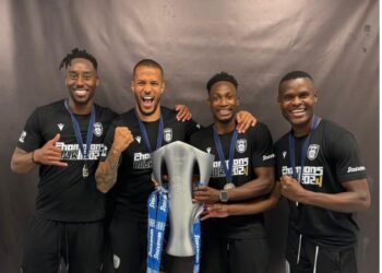 Ghana defender Baba Abdul Rahman celebrates Greece League title with ‘African Brothers’ at PAOK
