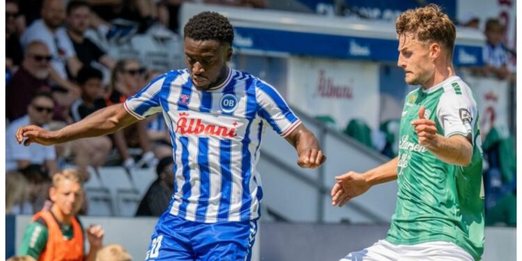 Ghanaian defender Leeroy Owusu assists in Odense BK’s narrow loss to Odense
