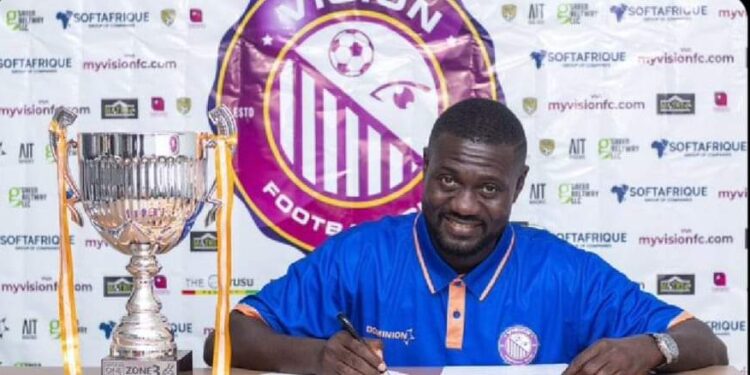 Vision FC announce Nana Agyemang as new head coach