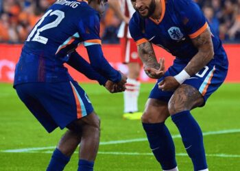 VIDEO: Memphis Depay and Jeremie Frimpong celebrate the Netherlands win over Canada with Ghanaian ‘adowa’ dance