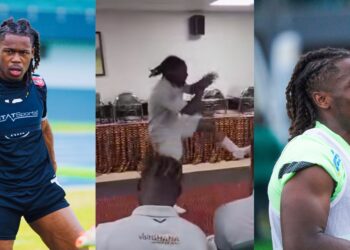 VIDEO: Brandon Thomas-Asante thrills Black Stars teammates with hilarious initiation dance