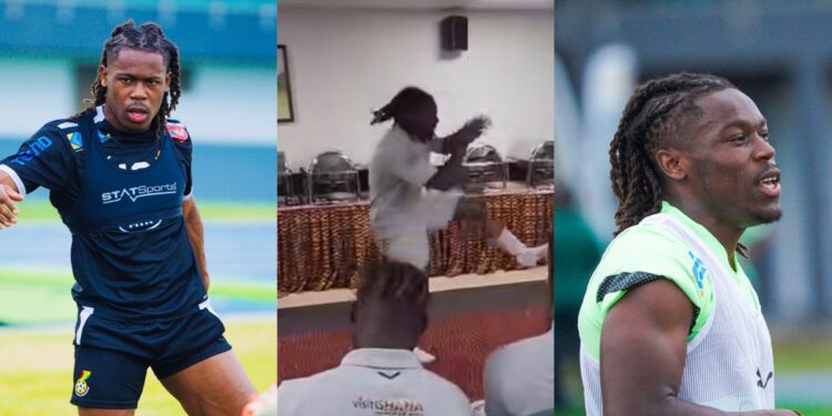 VIDEO: Brandon Thomas-Asante thrills Black Stars teammates with hilarious initiation dance