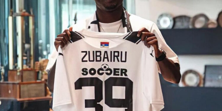Ghanaian forward Ibrahim Zubairu joins Serbian side FK Partizan