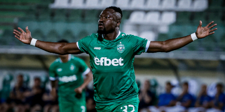 Ghana forward Bernard Tekpetey scores in Ludogorets Champions League qualifying win over Dinamo Minsk
