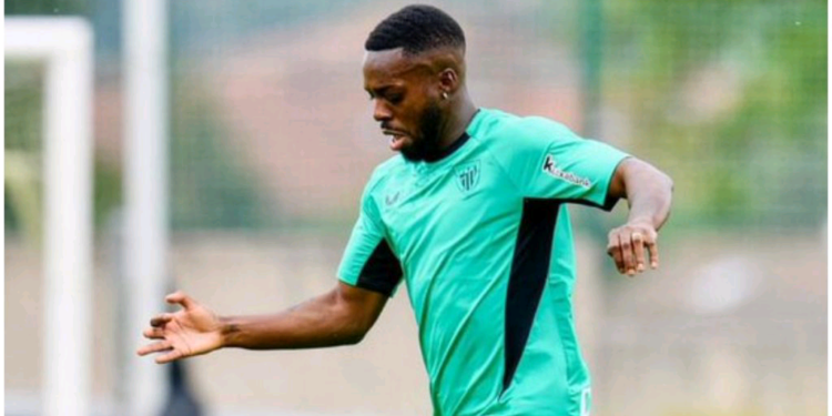 Ghanaian forward Inaki Williams returns from injury, starts training with Athletic Bilbao