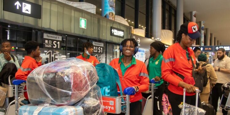 Black Queens arrive in NARITA-TOKYO for international friendly