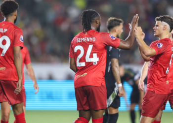 Ghana attacker Antoine Semenyo on target for AFC Bournemouth against Arsenal