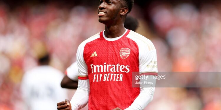 English giant Arsenal open to selling Ghana’s target Eddie Nketiah to Olympique Marseille