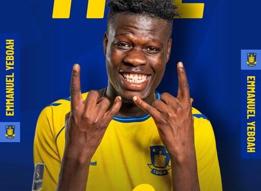 UEFA Conference League: Ghanaian striker Emmanuel Yeboah scores in Brøndby IF draw with Llapi