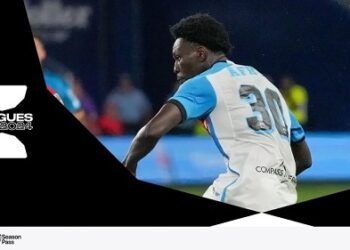 Ghanaian-born Canadian winger Stephen Afrifa scores in Sporting Kansas City’s Leagues Cup defeat to Toluca