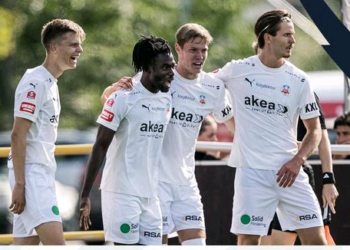 Ghanaian midfielder Benjamin Acquah on target in Helsingborg’s 3-1 win over Skövde AIK