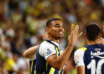 Ghana defender Alexander Djiku reacts to Fenerbahce’s season-opening victory
