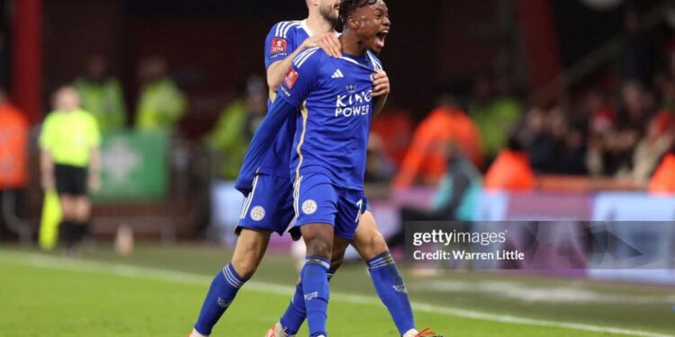 Ghanaian forward Abdul Fatawu Issahaku starts for Leicester tonight at home to Tottenham