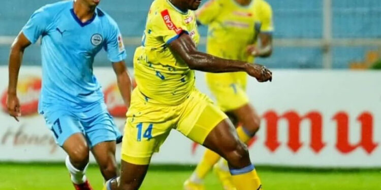 ”What a way to score my first hat-trick for Kerala Blasters” – Kwame Peprah reacts after Mumbai City masterclass