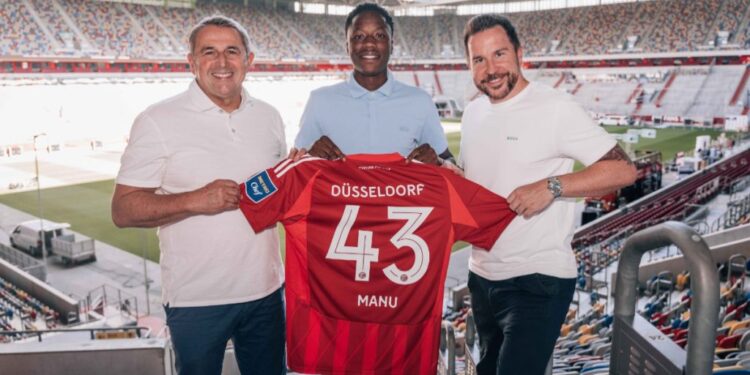King Manu: Ghanaian defender signs first professional contract with Fortuna Dusseldorf