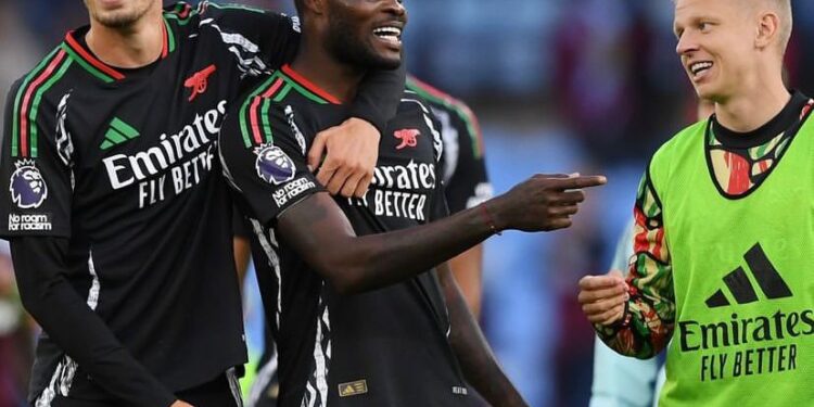 Thomas Partey delighted after scoring in Arsenal’s victory over Aston Villa