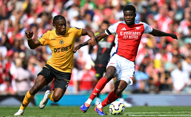 Thomas Partey dazzled for Arsenal FC in first Premier League of the season against Wolves