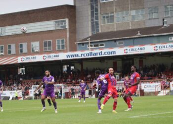 Ghanaian defender Kevin Lokko finds the net in Maidenhead United’s 4-3 Loss to Aldershot Town