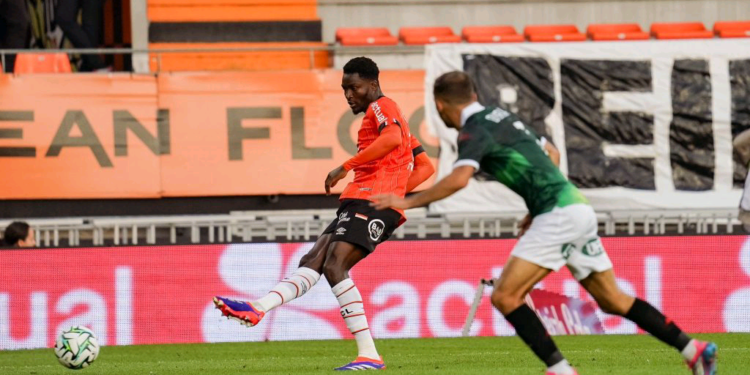 Ghanaian defender Nathaniel Adjei wins Man-Of-The-Match award in France