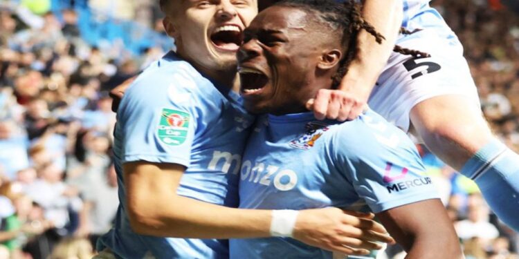 VIDEO: Brandon Thomas-Asante scores in Coventry City’s EFL Cup defeat to Tottenham