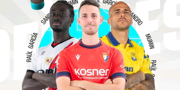 Ghanaian defender Abdul Mumin ganning for La Liga Goal-of-the-Month award