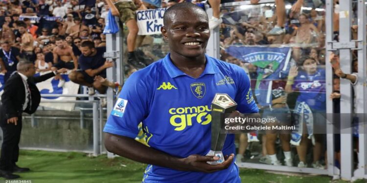 Emmanuel Gyasi bags second consecutive man of the match award in Empoli’s draw with Bologna